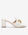 Unisa Milbur Slip In Mule Heel Sandal Ivory thumbnail