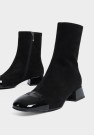 Bukela Asti Black Suede And Patent Leather Boots thumbnail