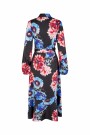 Cras Laracras Wrap Dress Black Blossom thumbnail