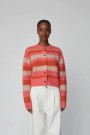 Stella Nova WM51-3038 Striped Mohair Cardigan Sunshine Orange thumbnail