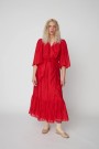 Stella Nova SQ51-4099 POINTELLE WRAP DRESS FLAME RED thumbnail