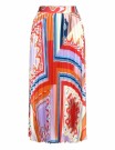 Suncoo Paris Farah Graphic print pleated midi skirt thumbnail