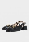 Bukela Pear Black Slingback Shoe thumbnail
