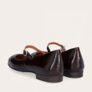 BILLI BI A7433 Mary jane Ballerina Brown Patent  thumbnail