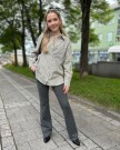 Modström Tanny Flare Pants Harbor Green thumbnail