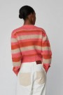 Stella Nova WM51-3038 Striped Mohair Cardigan Sunshine Orange thumbnail