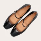 BILLI BI A7433 Mary jane Ballerina Brown Patent  thumbnail