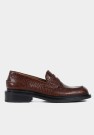 Bukela Patrice Brown Crocco loafer thumbnail
