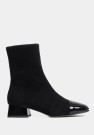 Bukela Asti Black Suede And Patent Leather Boots thumbnail