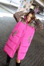 Cras Camicras Puffer Jacket Fuchsia Leo thumbnail