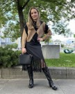 Modström KylerMD Fringe Skirt Black thumbnail