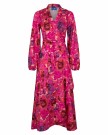 Cras LaraCras Long Wrap Dress Pink Garden  thumbnail