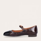 BILLI BI A7433 Mary jane Ballerina Brown Patent  thumbnail