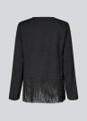 Modström KylerMD Long Sleeve Fringe Top Black thumbnail