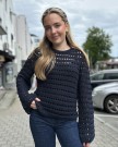 Modström Kolby O-Neck Cotton Knit Navy Sky thumbnail