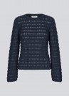 Modström Kolby O-Neck Cotton Knit Navy Sky thumbnail