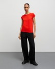 Mads Nørgaard Organic Jersey Teasy Tee Cotton Fiery Red thumbnail