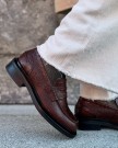 Bukela Patrice Brown Crocco loafer thumbnail