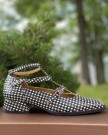 Audley 22407 Black/White Mary Janes thumbnail