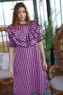 Crãs Sylviacras midi dress Pink Stripe thumbnail
