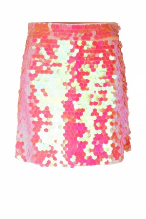 Crãs Meadowcras Sequin Skirt Pink Peach