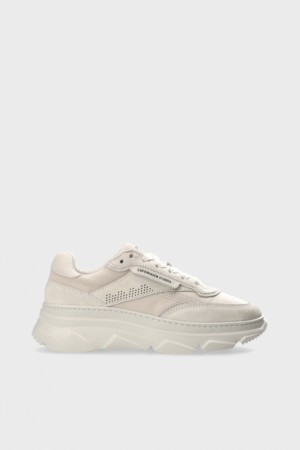 Copenhagen Studios CPH56 Material Mix Cream Chunky Sneakers 