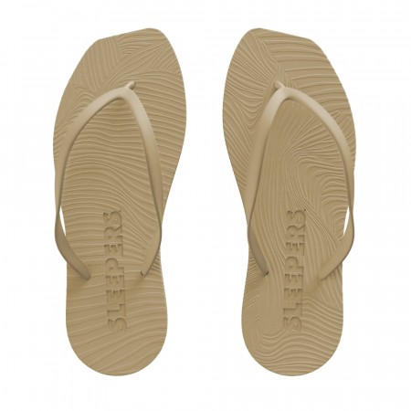 Tapered Flip Flop Beige